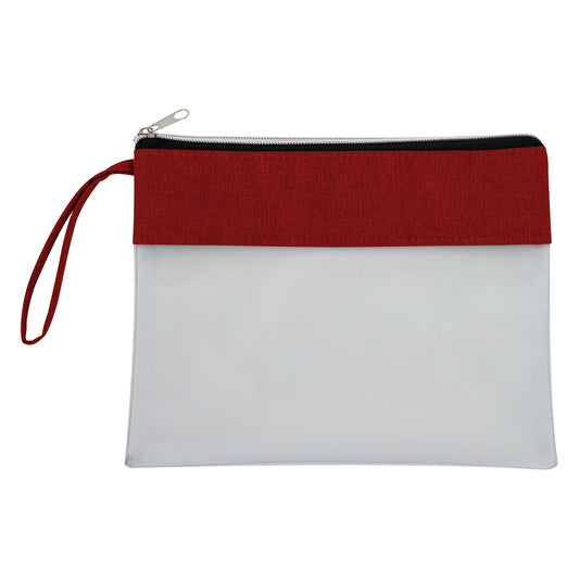 Heather Red Frost Pouch