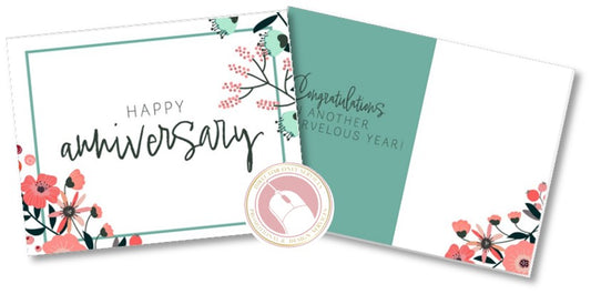 Anniversary Postcard -Floral