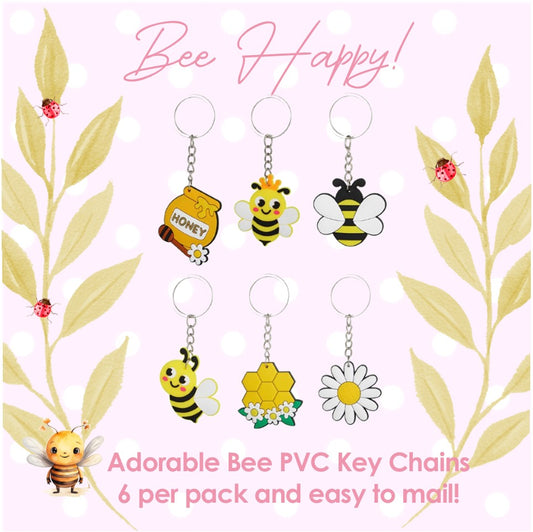 Bee Key Chains Set/6