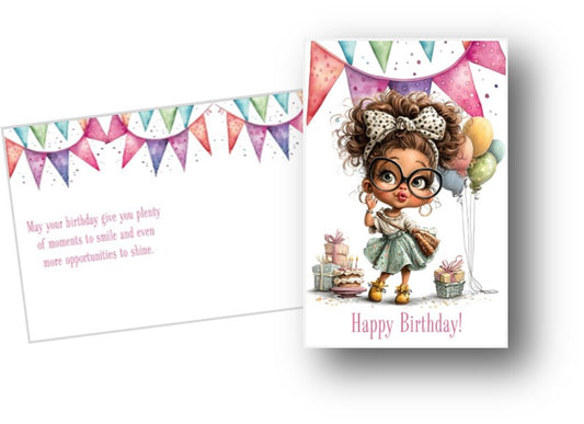 Happy Birthday Postcard - Birthday Girl