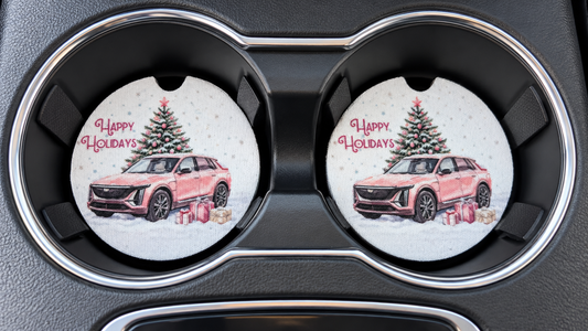 Holiday Special! Pink Car Coasters -PK/2