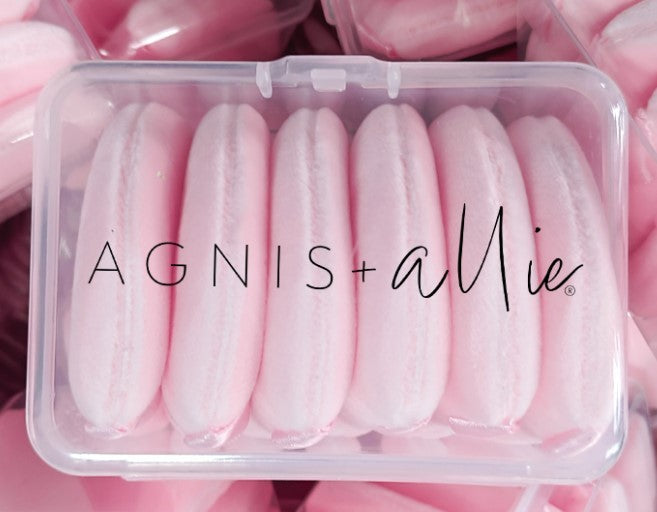 Heart Shaped Cosmetic Puffs - 6 Pack