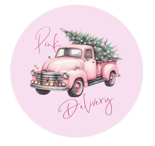 Pink Delivery Sticker-Set/24