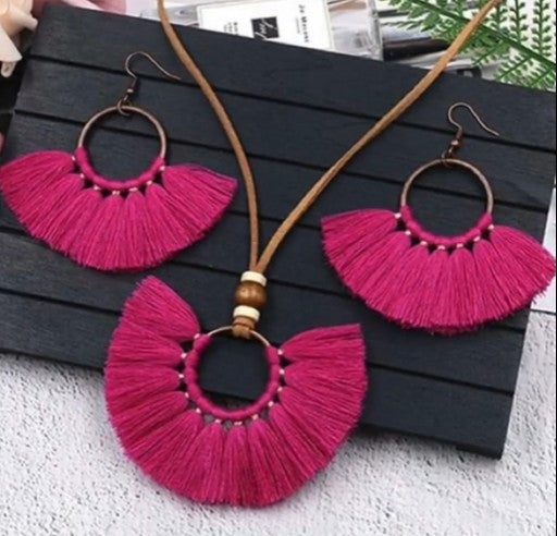 BOHO Earring & Necklace Set
