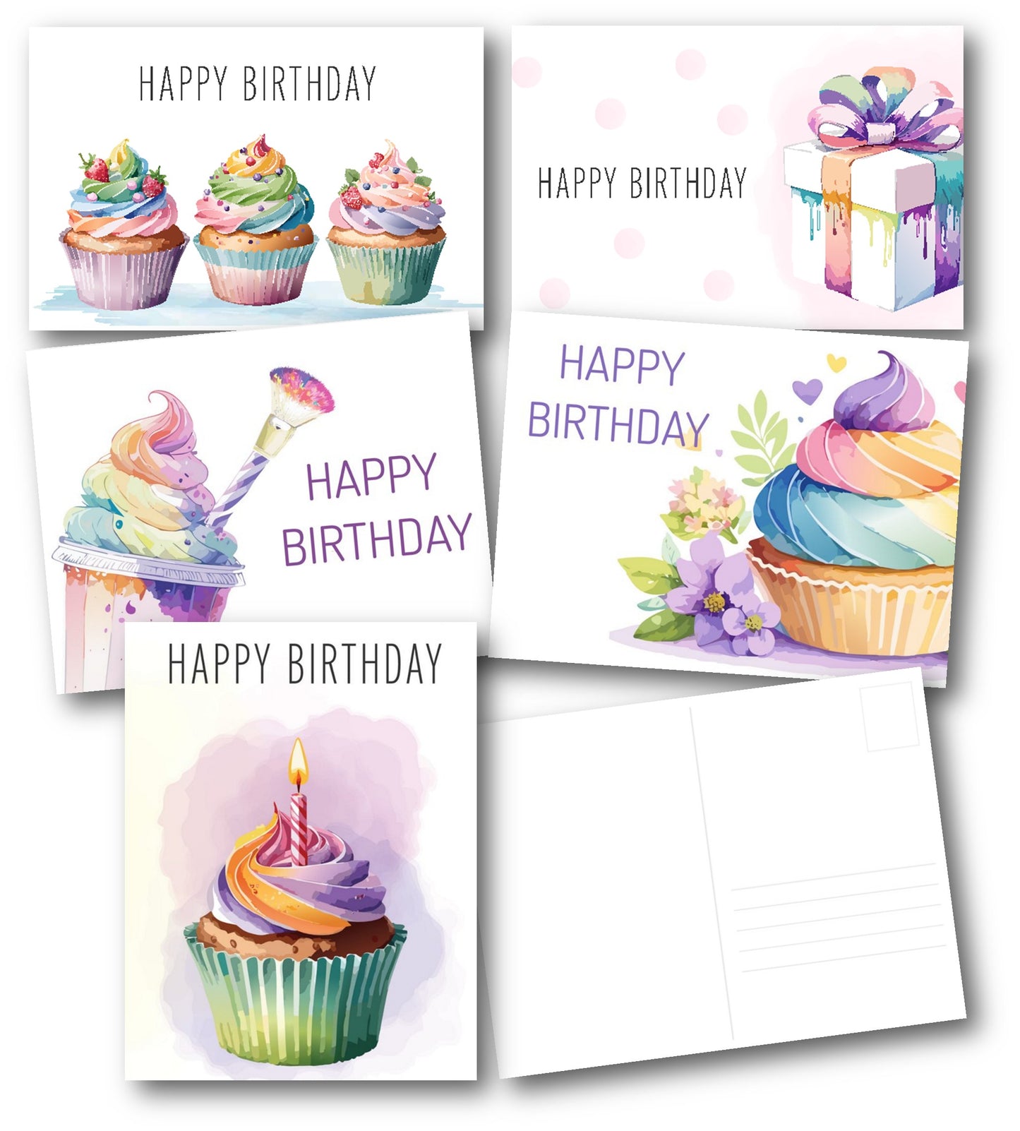 Assorted Birthday Postcards
