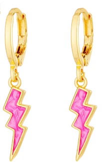 Pink Lightning Earrings