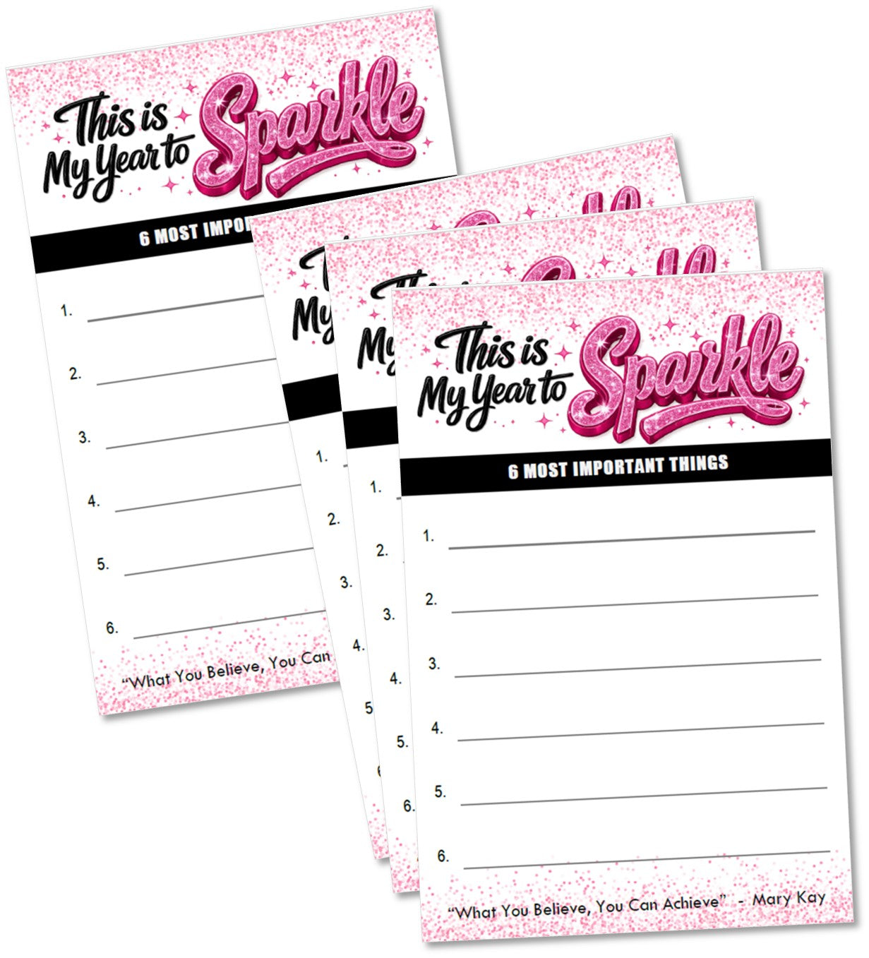 Year to Sparkle Notepad - 4PK