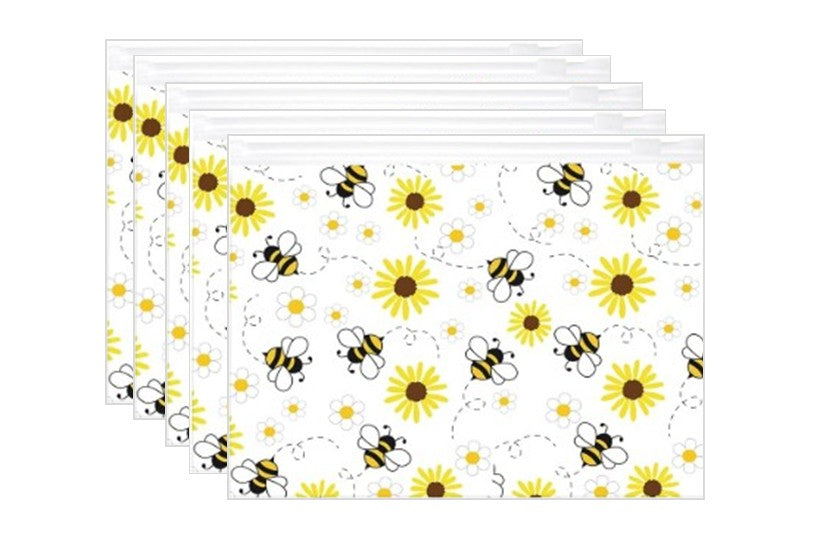 Bee Economy Zipper Bags - Pack 5