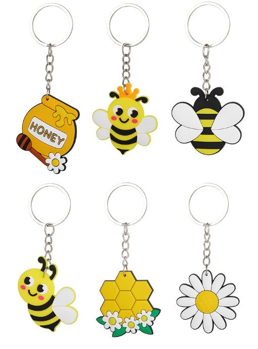 Bee Key Chains Set/6