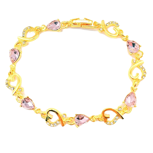 Pink Heart Bracelet
