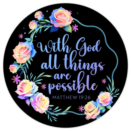 "With God" Magnet