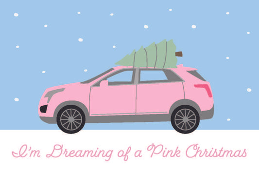 "I'm Dreaming of a Pink Christmas" Holiday Postcards