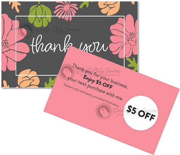 Floral Thank You card