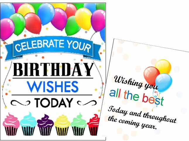 "Birthday Wishes" Postcards