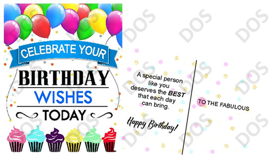 "Celebrate Your Birthday" Postcards