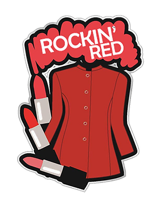 Rockin' Red Sticker - Pack 5