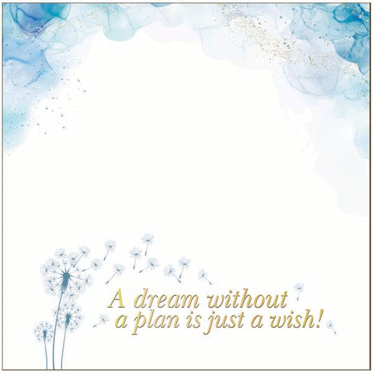 "A Dream without a Plan is just a Wish" Sticky Pads