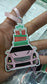 Die Cast Pink Car Ornament