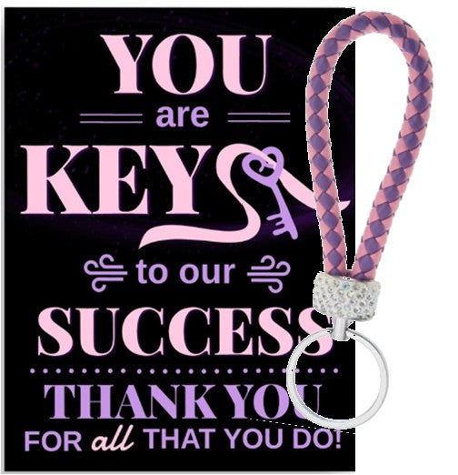Key to Success Bling Key Ring