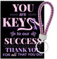 Key to Success Bling Key Ring