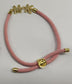 Crystal Rope Letter Bracelet