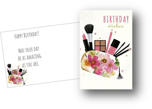 Happy Birthday Postcard - Cosmetic Bag