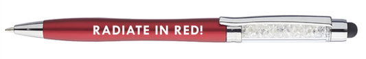RADIATE IN RED Crystalline Pen - Pack of 5