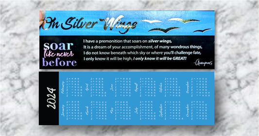 Silver Wings Bookmark - WITH FOIL ACCENTS