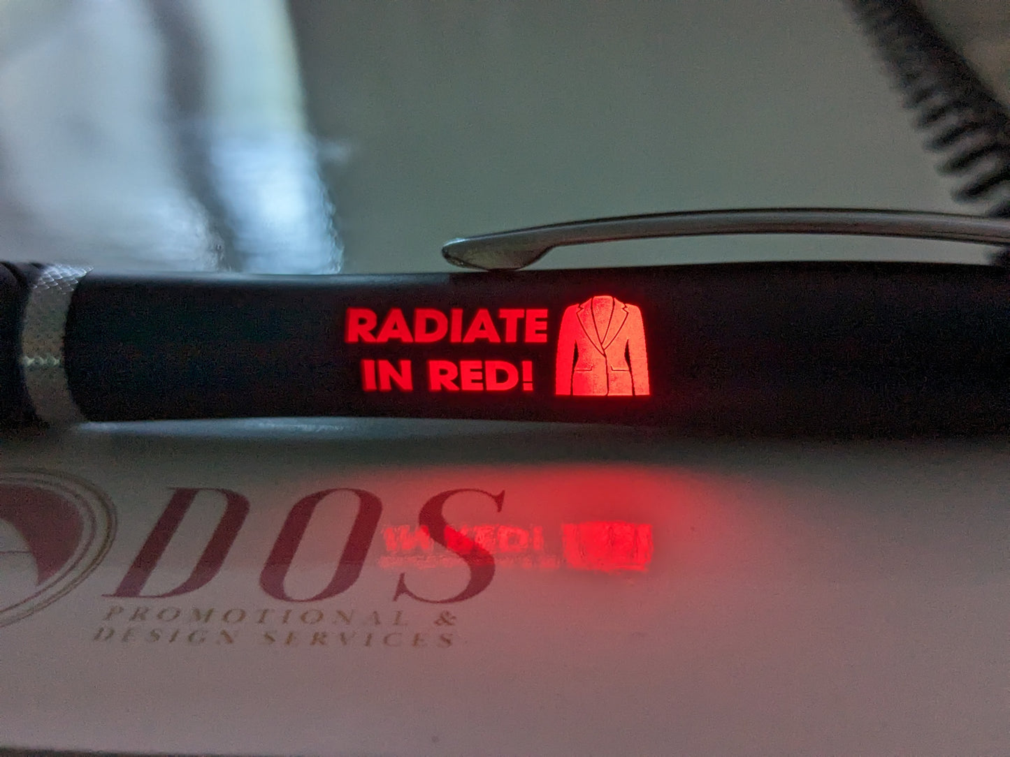 Radiate in Red - Light Up Stylus Pen