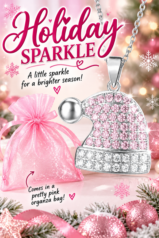 Holiday Special! Pink Santa Hat Necklace