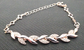 Crystal Leaf Rose Gold Bracelet