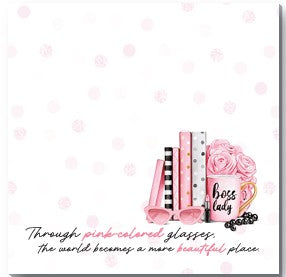 Pink Glasses - Sticky Pad