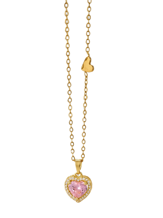 Sparkle CZ Heart Necklace