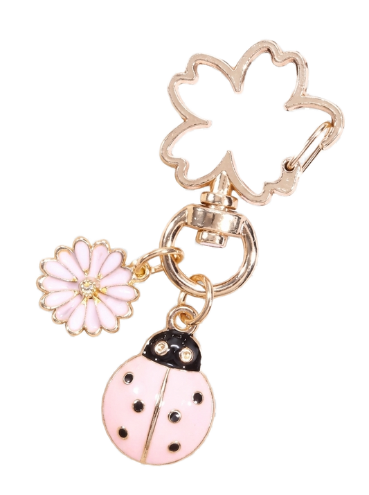 Pink Ladybug Thank you Charm
