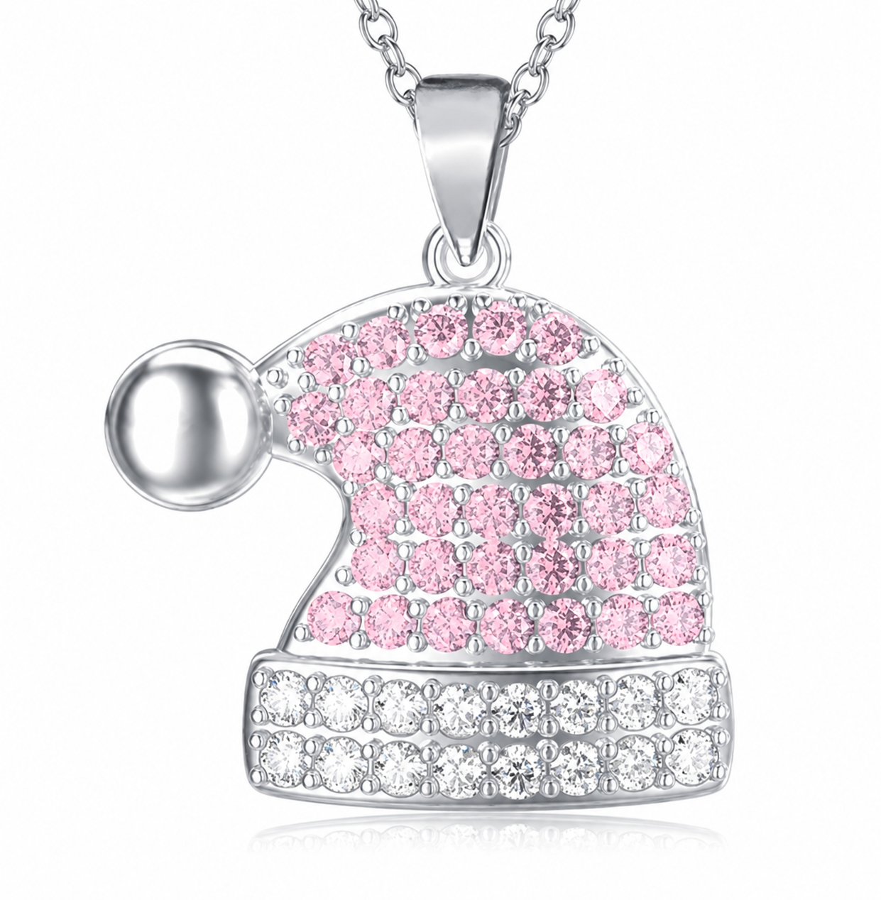 Holiday Special! Pink Santa Hat Necklace