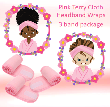 Pink Terry Cloth Headband Wrap