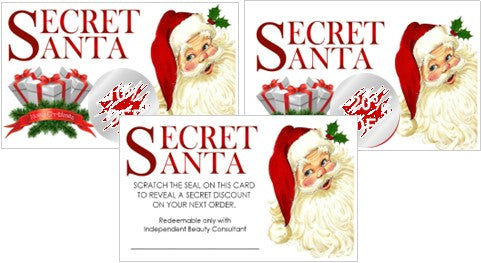 Secret Santa Scratch-Off Gift Cards