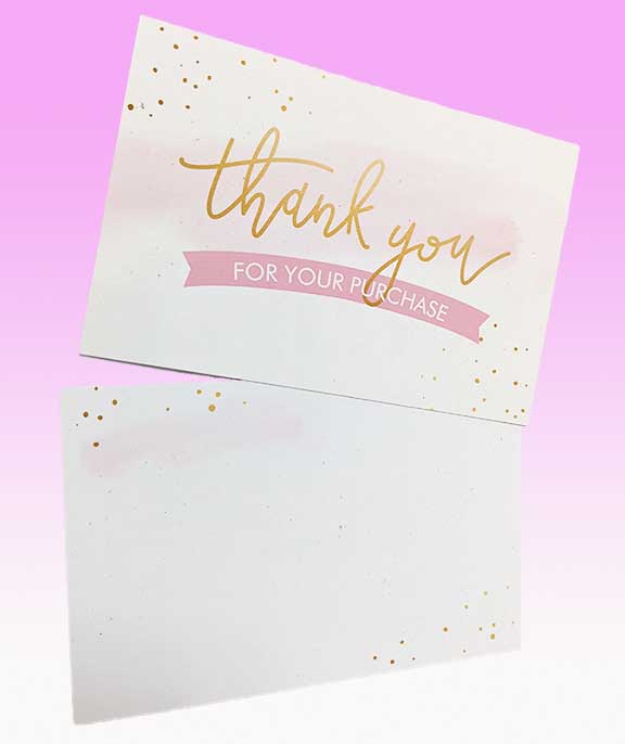 Thank you Post cards and Gift Cards